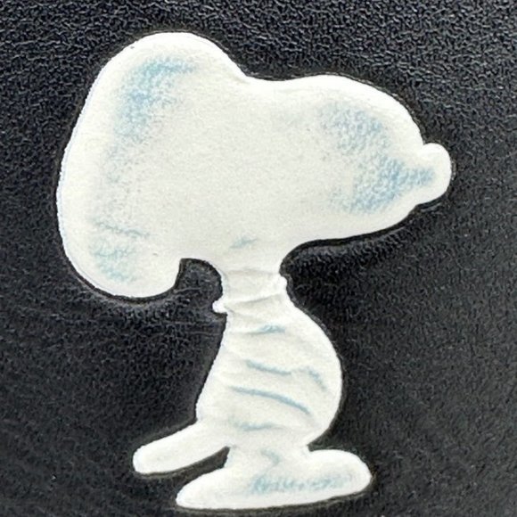 502. LE Coach Snoopy Peanuts Black Leather Bucket Bag Woodstock, Sally, Yellow - Picture 3 of 8